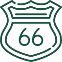 route 66 day trip icon